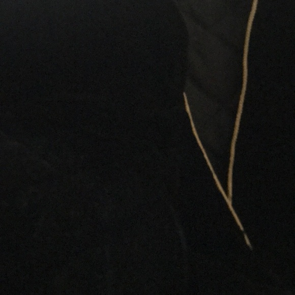 Vintage 90s y2k cropped black velvet and gold rope trim jacket - Picture 7 of 8